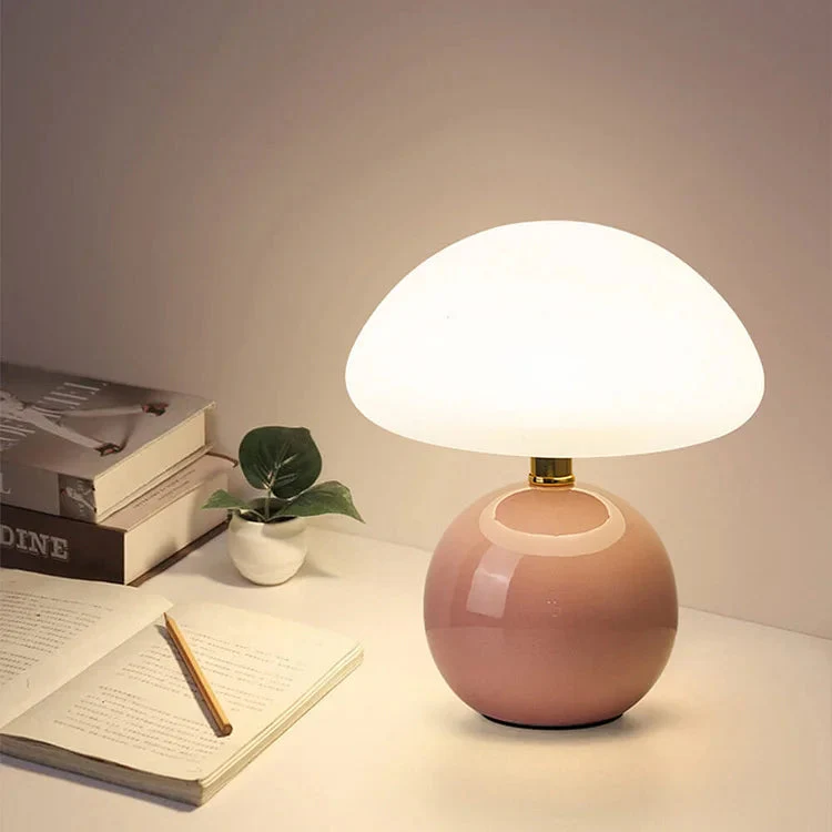 Französische Creme Tischlampe mit LED-Beleuchtung – Einstellbare Farben, Keramik, Durchmesser 20 cm, Höhe 22 cm - Image 9