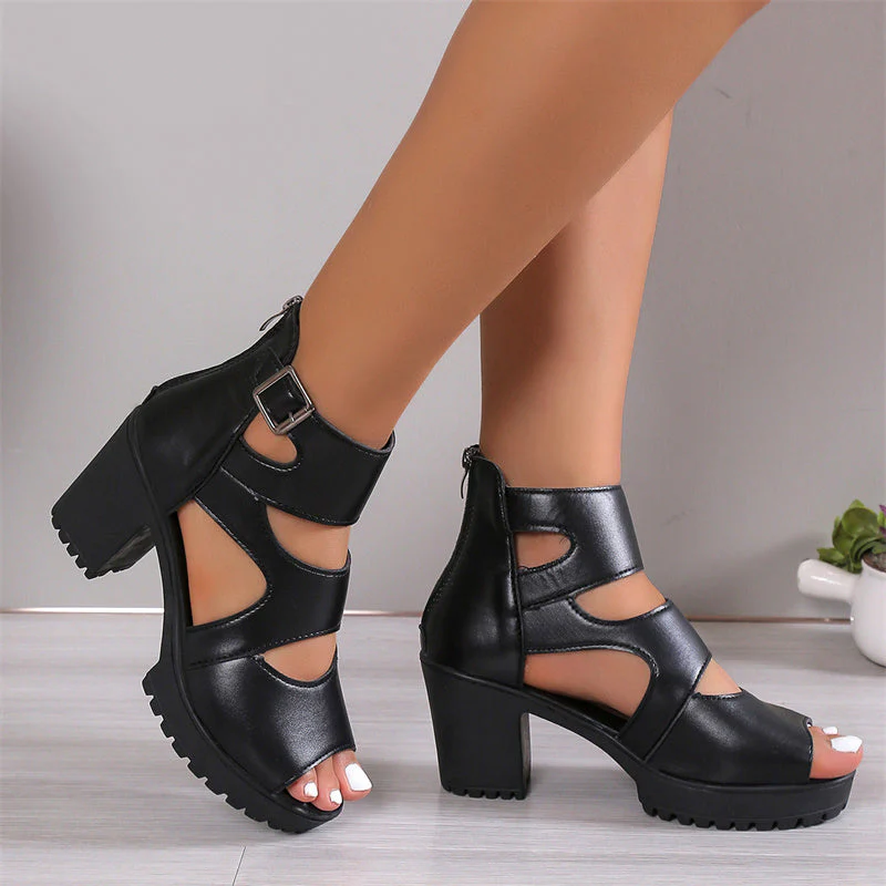 Frederick | Sandalen mit offener Spitze und hohem Absatz - Image 3