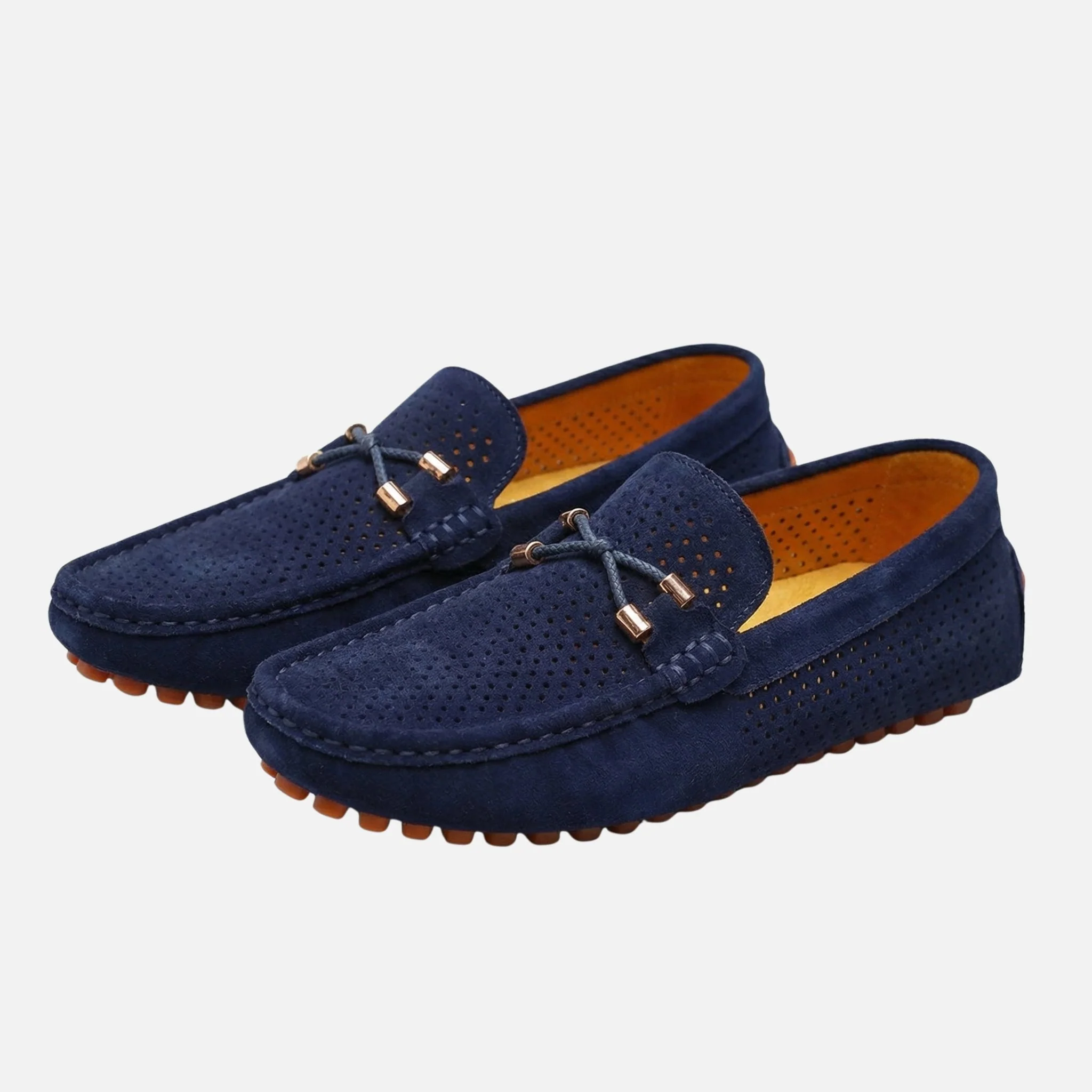 Paul | Herren Freizeit Wildleder-Mokassins Perforierte Schlüpfschuhe – Mokassin Herren - Image 10