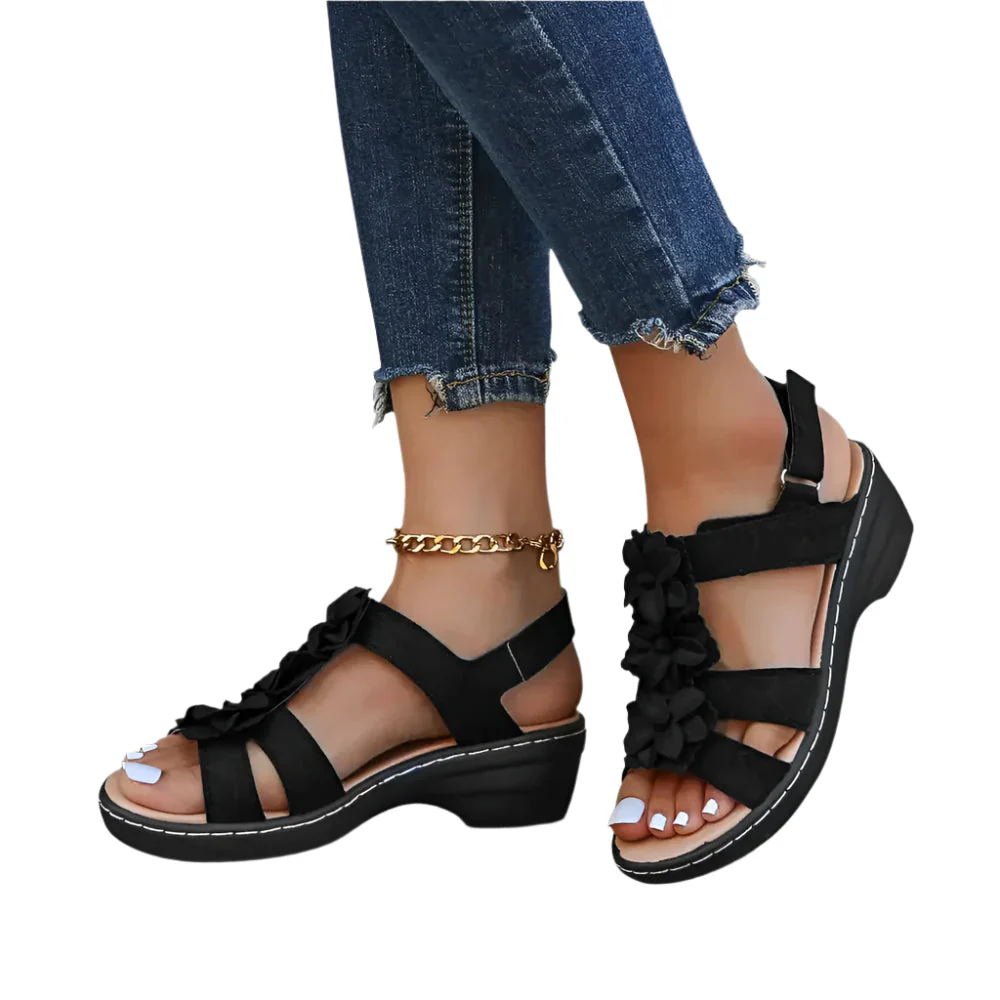 Freja Gepolsterte Ausrichtungs-Slipper – Stützende keilförmige Sandalen - Image 3