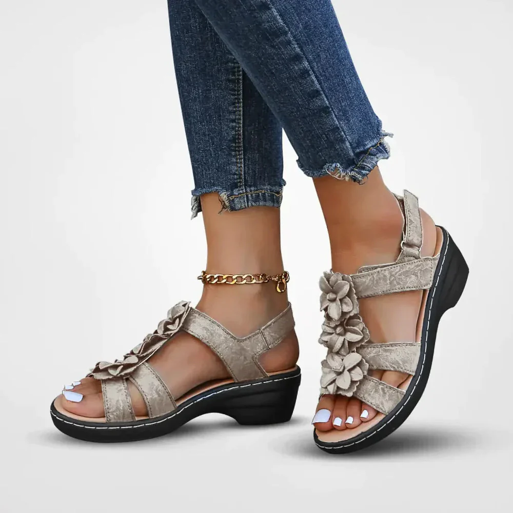 Freja Gepolsterte Ausrichtungs-Slipper – Stützende keilförmige Sandalen - Image 4