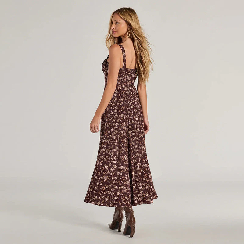 Freya | Langes Blumenkleid mit Trägern - Image 2