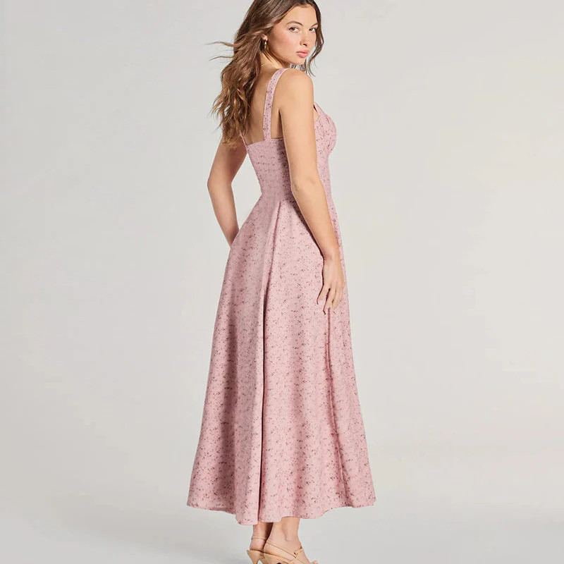 Freya | Langes Blumenkleid mit Trägern - Image 3