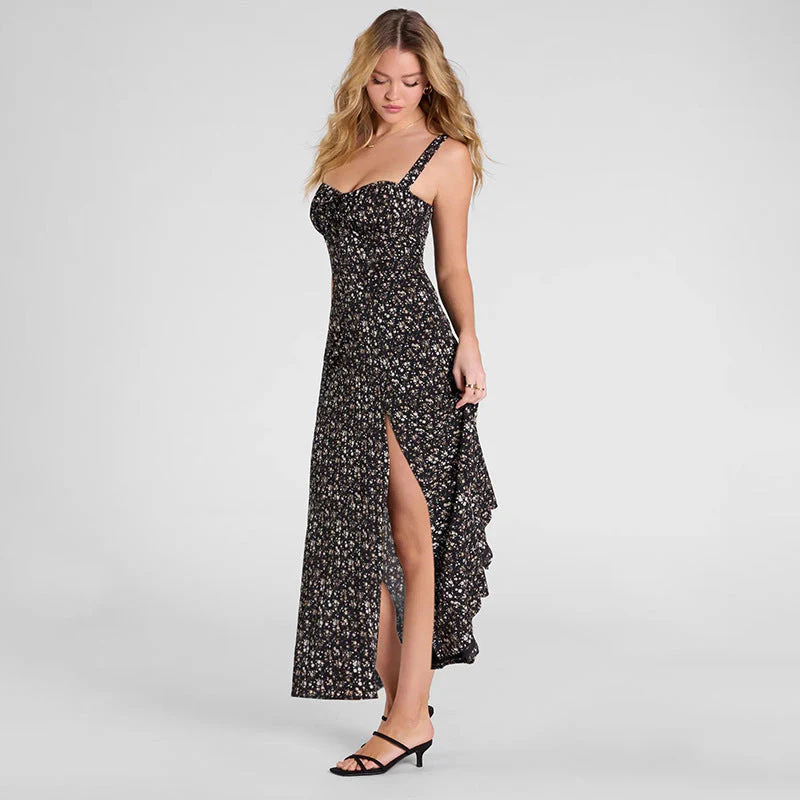 Freya | Langes Blumenkleid mit Trägern - Image 6