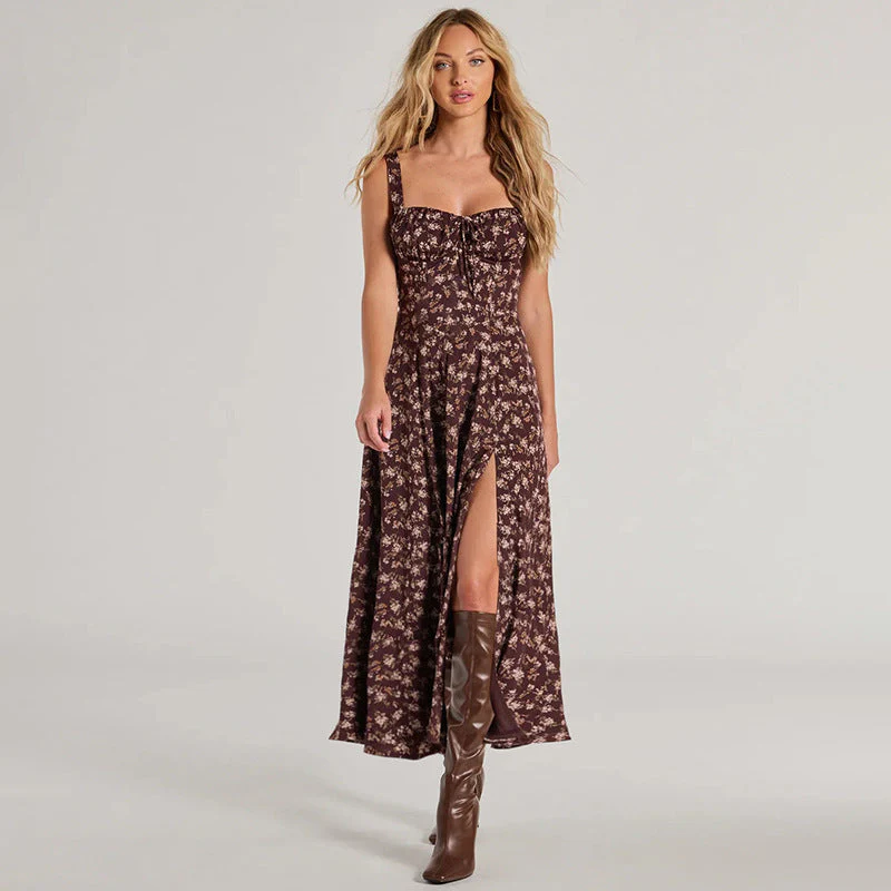 Freya | Langes Blumenkleid mit Trägern - Image 7