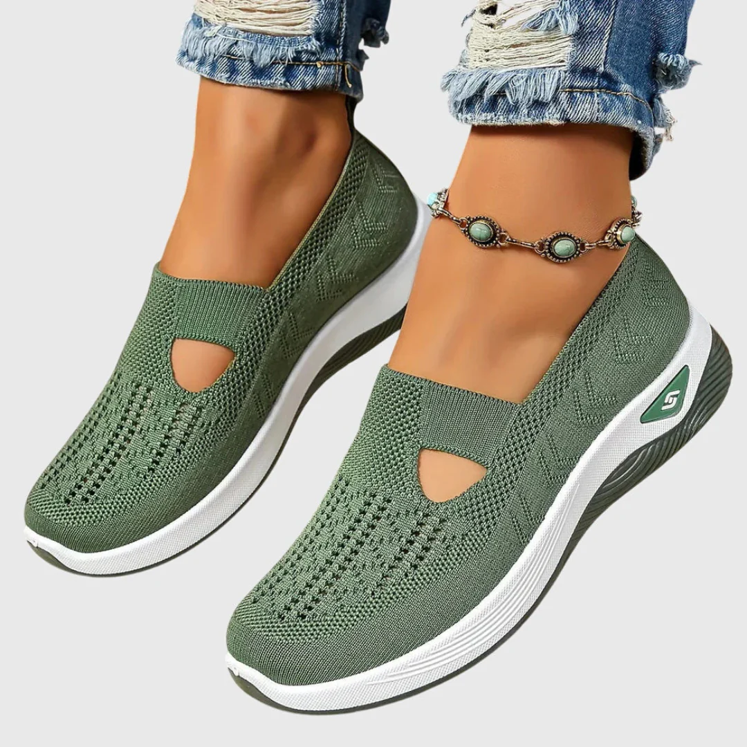 Frieda | Damen Atmungsaktive Slip-On Strick Sneakers - Image 5