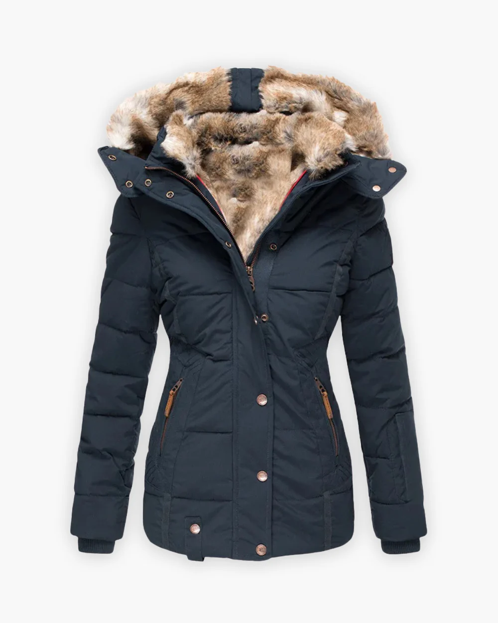 Friederike | Steppjacke mit Fellfutter - Image 3