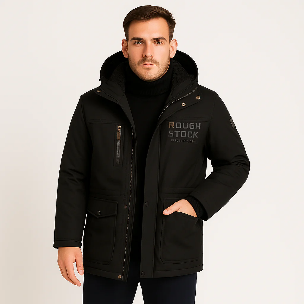 Friedrich | Herren Winter-Fleecejacke mit Kapuze und Reißverschluss - Image 2
