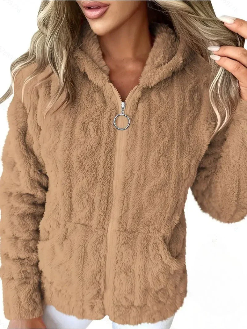 GAELLE | Langarm Kapuzenpullover Mit Reißverschluss - Image 10