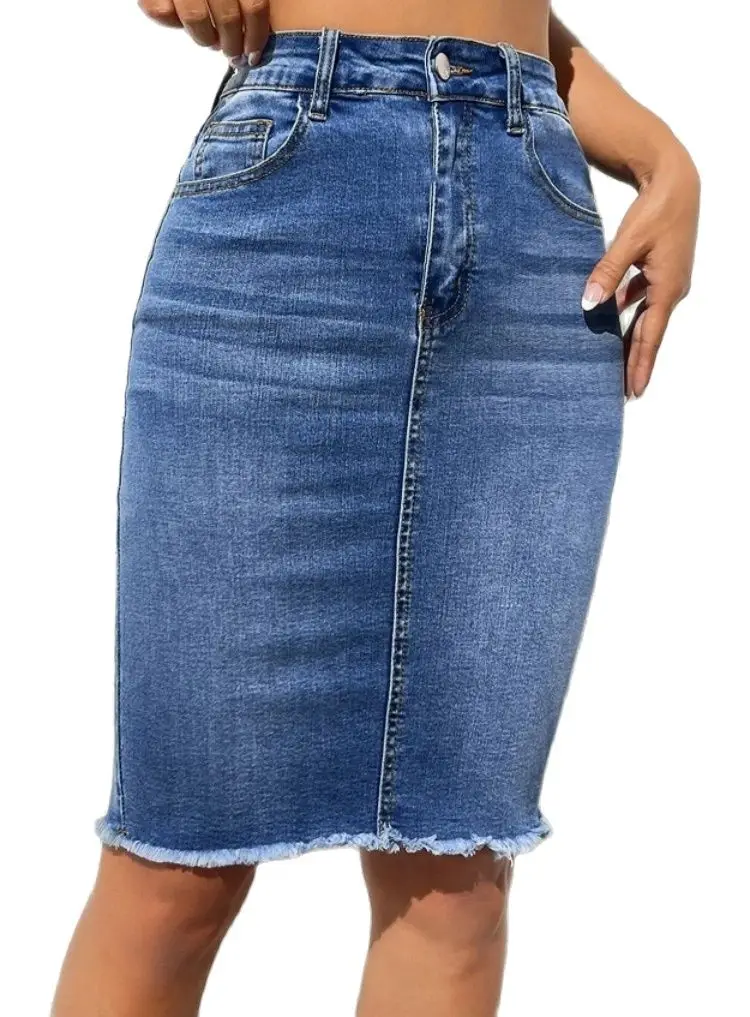 Gaia | Eleganter Midi-Denimrock - Image 5