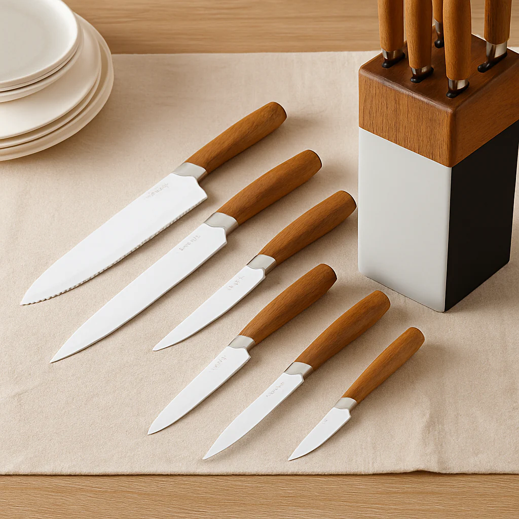 Gastronix | 6-teiliges Kochmesserset aus kohlenstoffreichem Edelstahl - Image 4