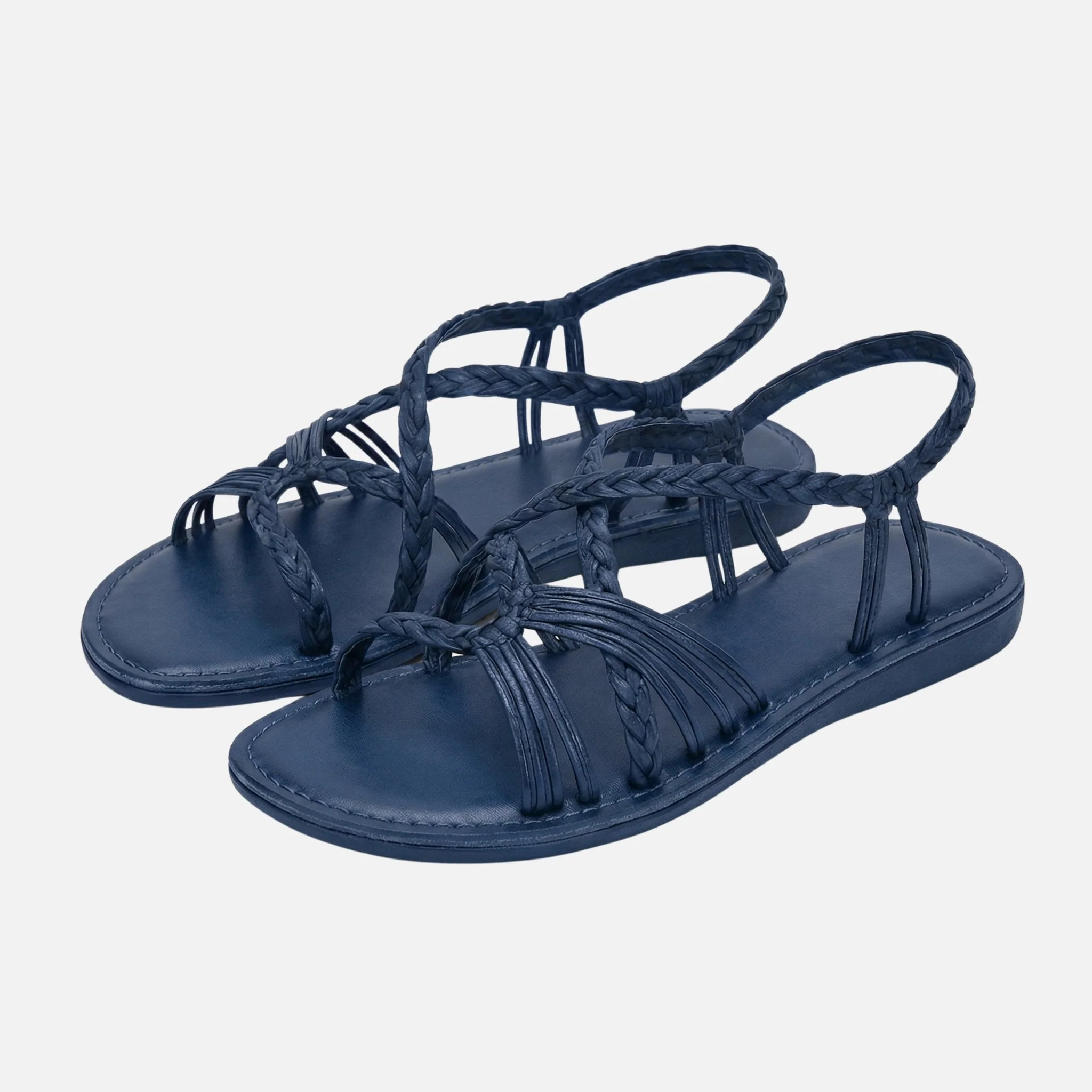 Renate | Damen Geflochtene Sandalen Verstellbarer Knöchelriemen – Boho Sandalen - Image 10