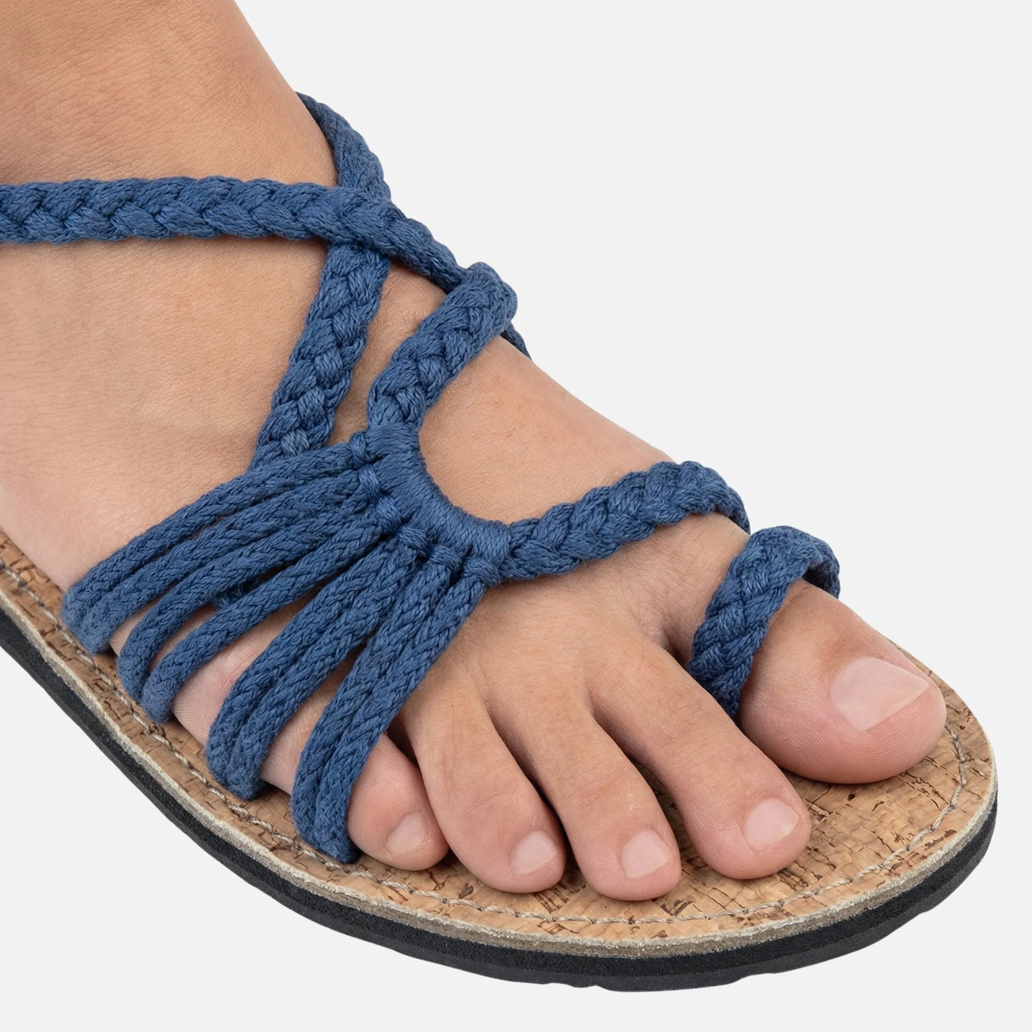 Renate | Damen Geflochtene Sandalen Verstellbarer Knöchelriemen – Boho Sandalen - Image 6