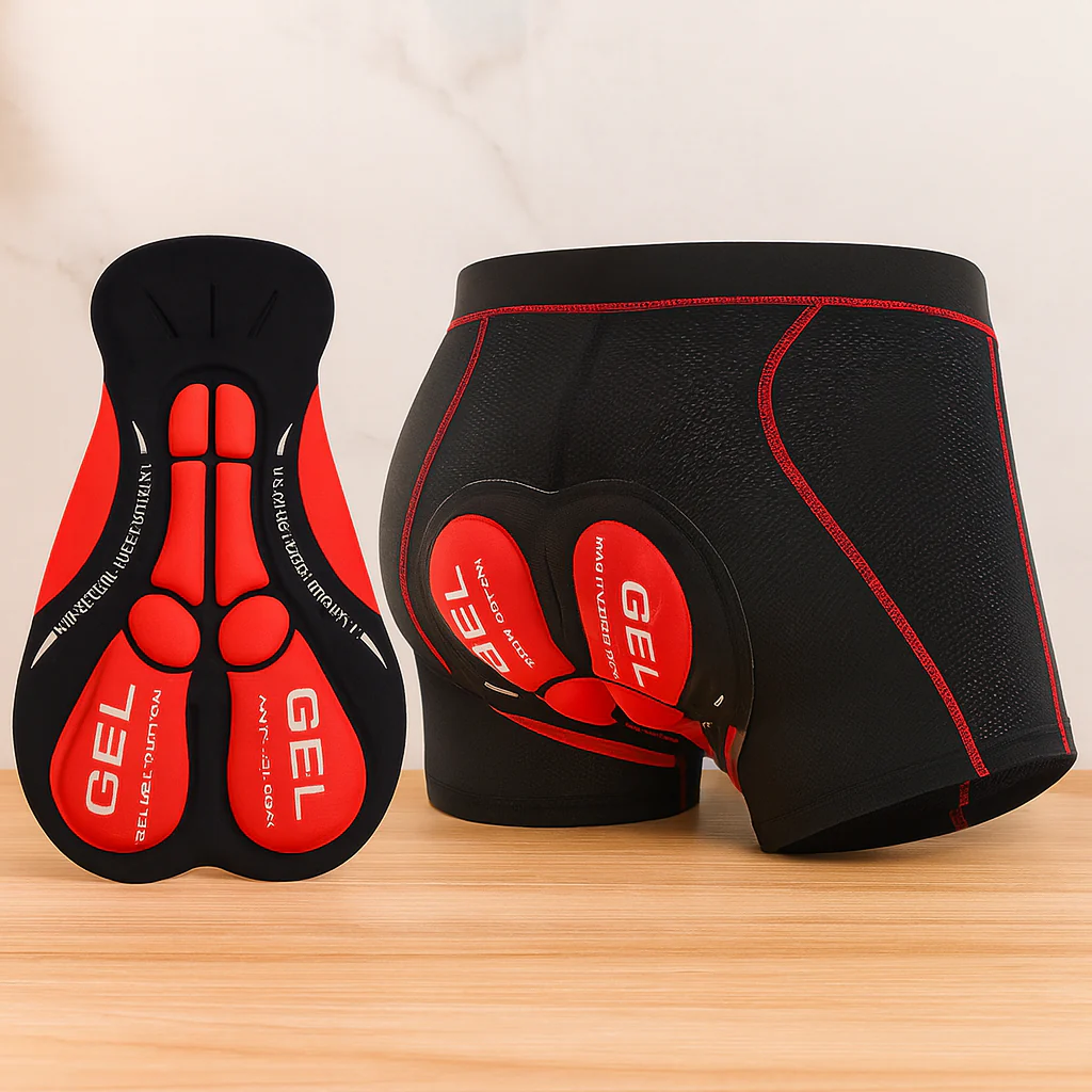 Gel-gepolsterte Fahrradhose – Radlerunterhose für Damen & Herren - Image 4