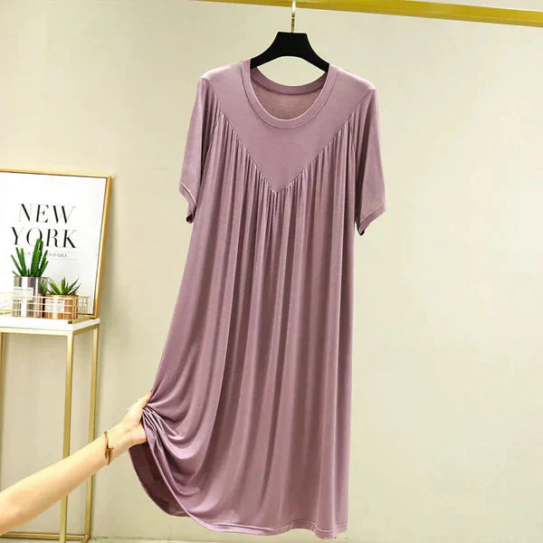 Gellaine – Klassisches, kurzärmliges, lockeres Kleid - Image 2