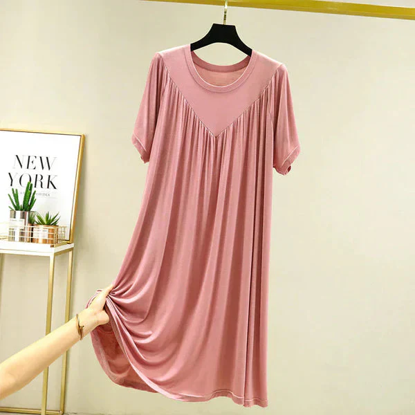 Gellaine – Klassisches, kurzärmliges, lockeres Kleid - Image 3