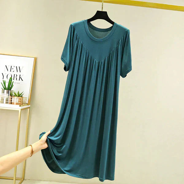Gellaine – Klassisches, kurzärmliges, lockeres Kleid - Image 5