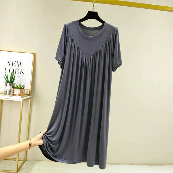 Gellaine – Klassisches, kurzärmliges, lockeres Kleid - Image 7