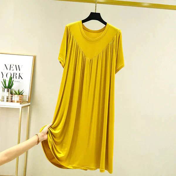 Gellaine – Klassisches, kurzärmliges, lockeres Kleid - Image 8