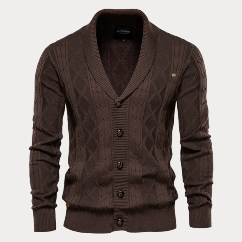 Gemusterte Strickjacke für Herren - Image 11