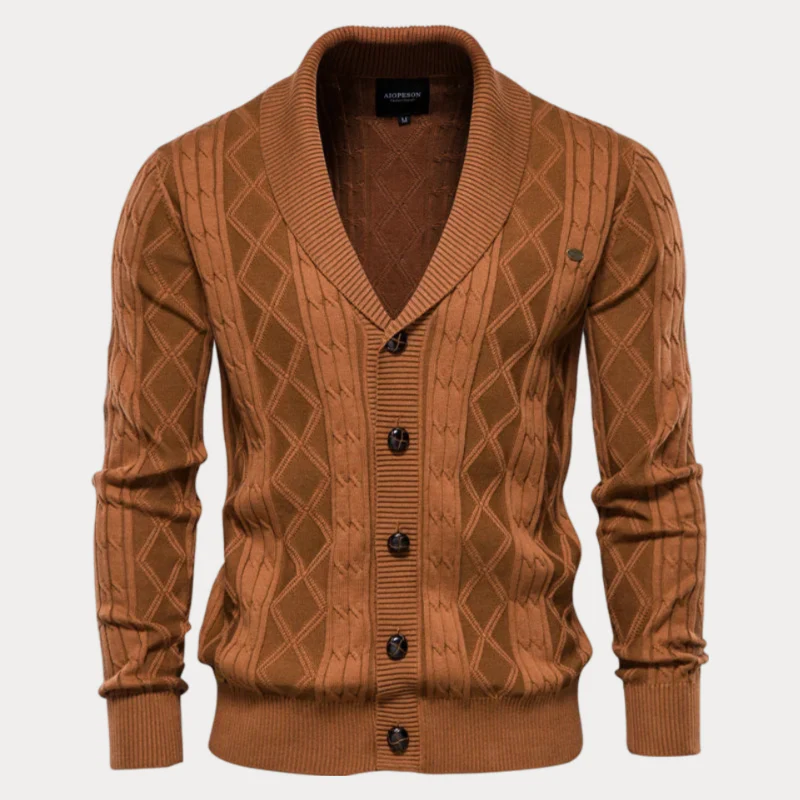Gemusterte Strickjacke für Herren - Image 7