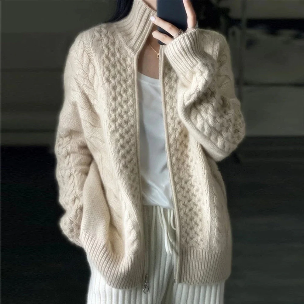 Gemütliche Damen Strickjacke | mit Reißverschluss - Image 2