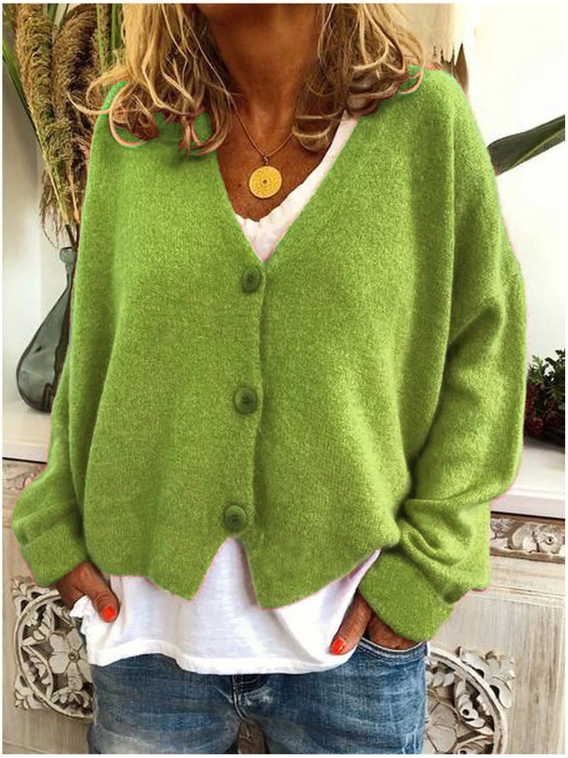 Gemütliche Damen Strickjacke | V-Ausschnitt - Image 4