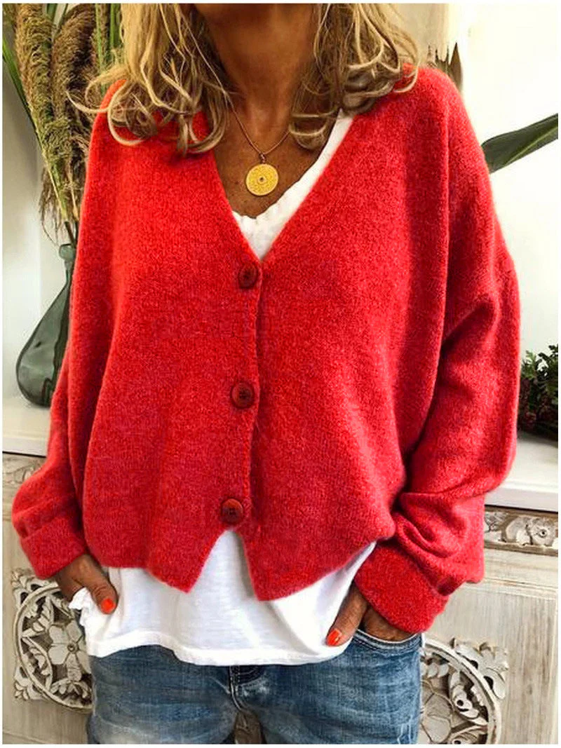 Gemütliche Damen Strickjacke | V-Ausschnitt - Image 6