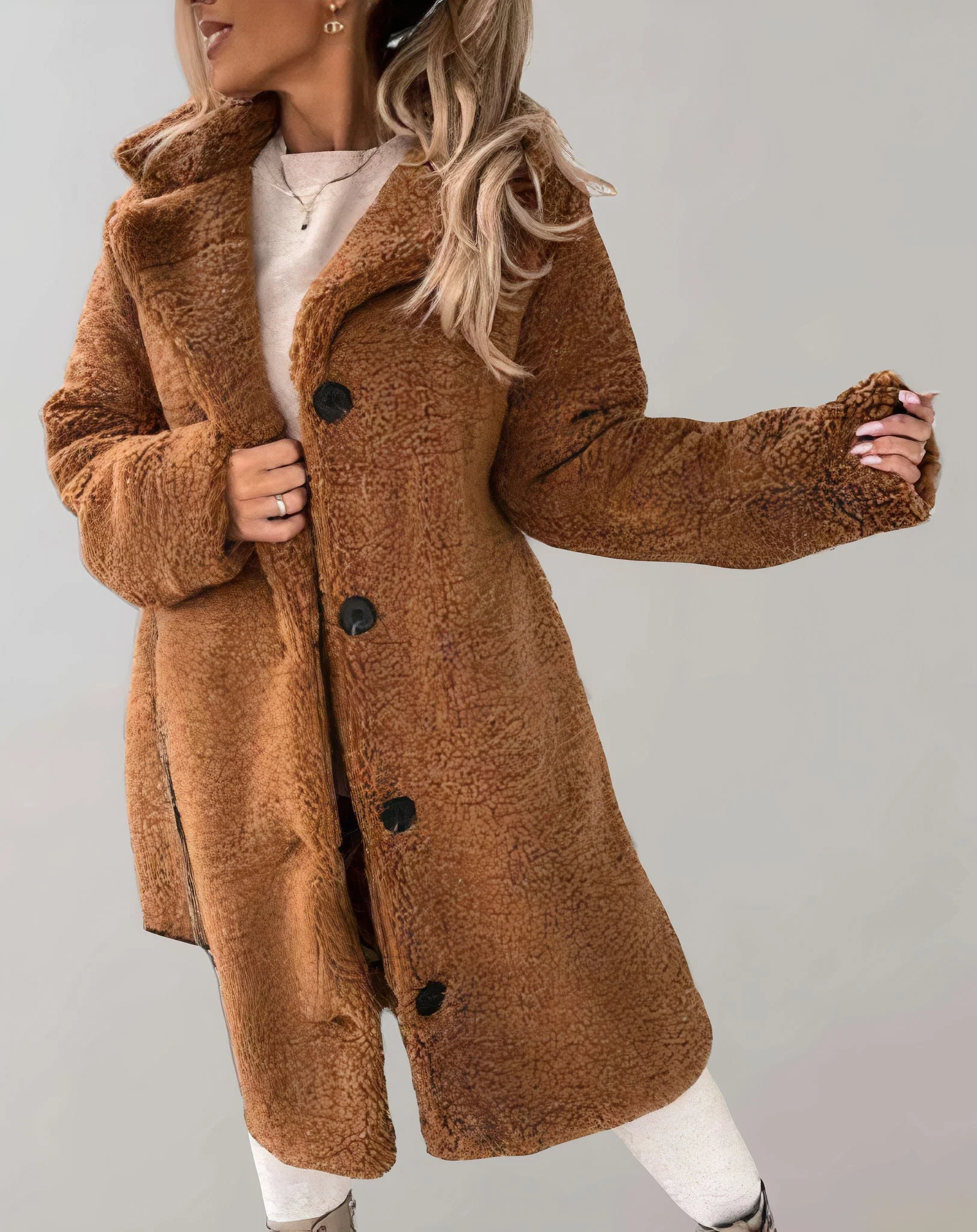 Gemütliche und bequeme dicke Jacke für Frauen - Gustava - Image 2