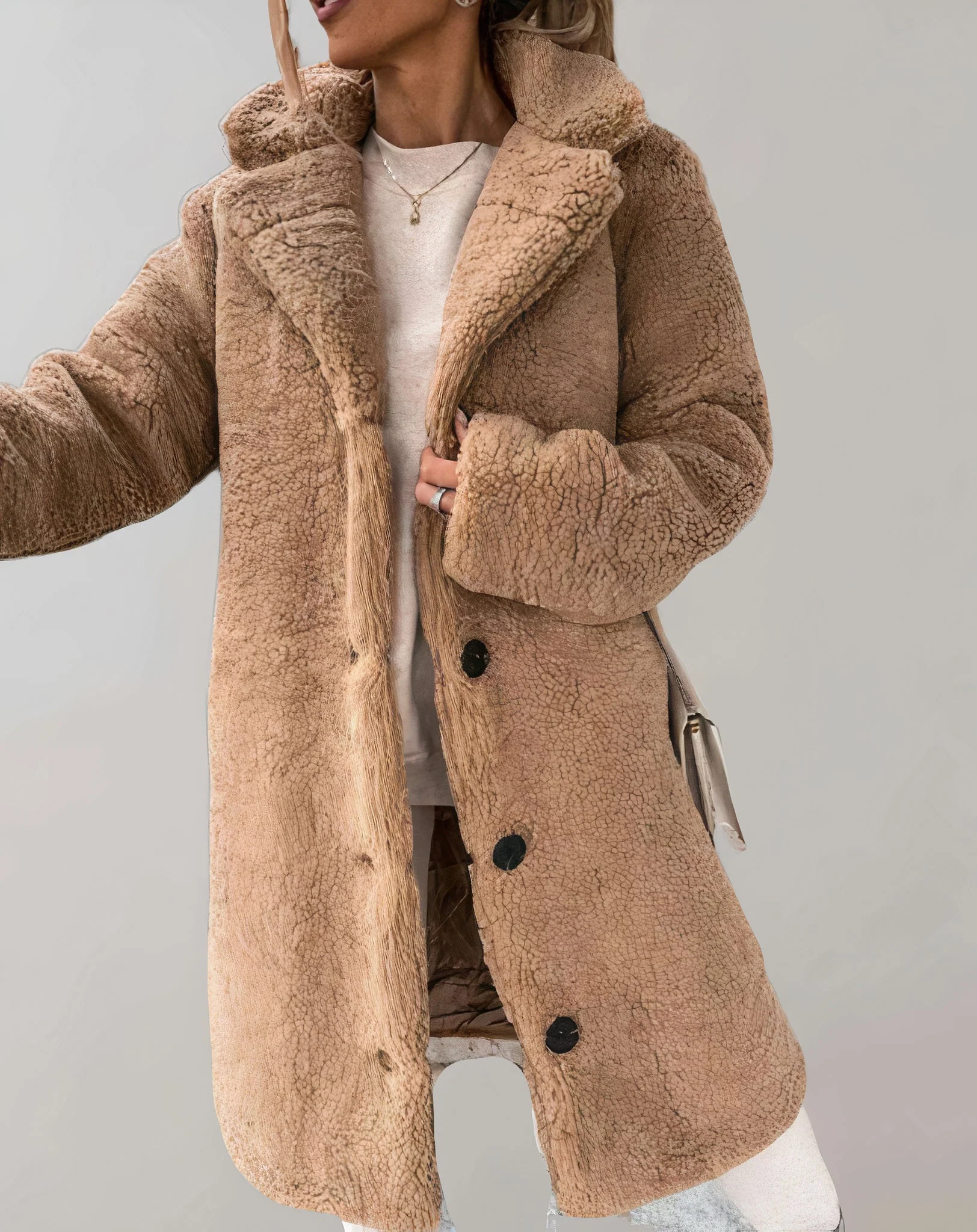 Gemütliche und bequeme dicke Jacke für Frauen - Gustava - Image 4