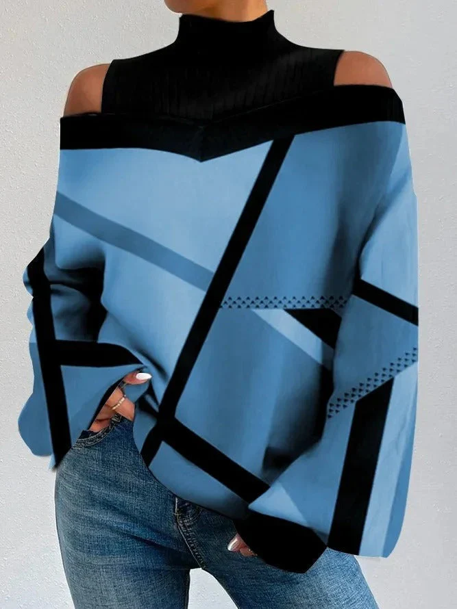 Geometrisch gemustertes Oberteil für Damen - Image 4