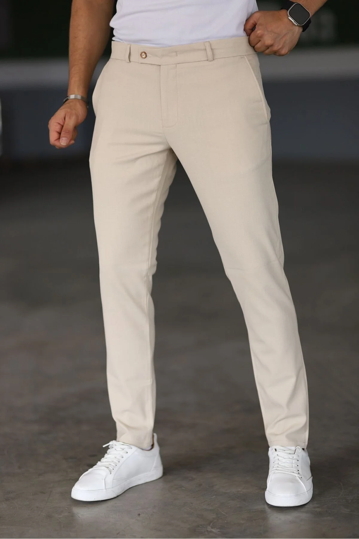 Georg - Chinos Slim Fit Beige Hose - Image 5