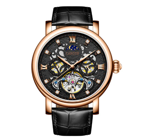 GERALD® MECHANISCHE AUTOMATIK-ARMBANDUHR AUS LERNCHE - Image 7