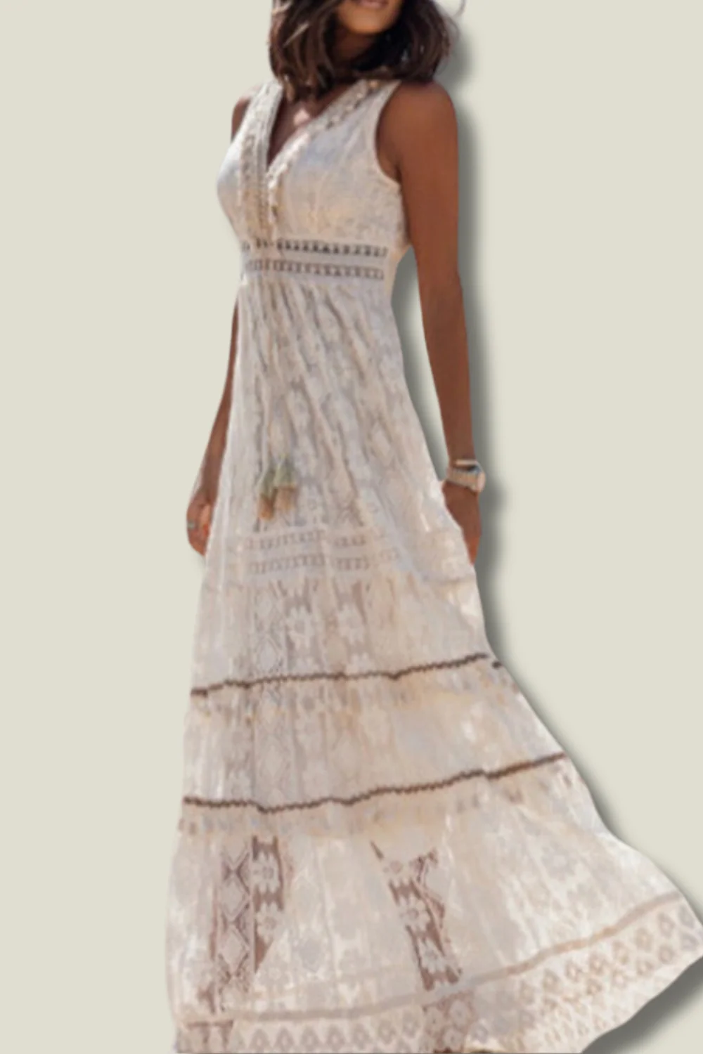 Geraldine- Bohemian Maxi Kleid - Image 3