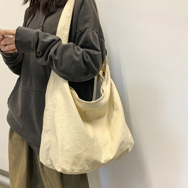 Geräumige Handtasche für Damen – Minimalistische Umhängetasche für Alltag und Freizeit, Schultergurt - Image 4
