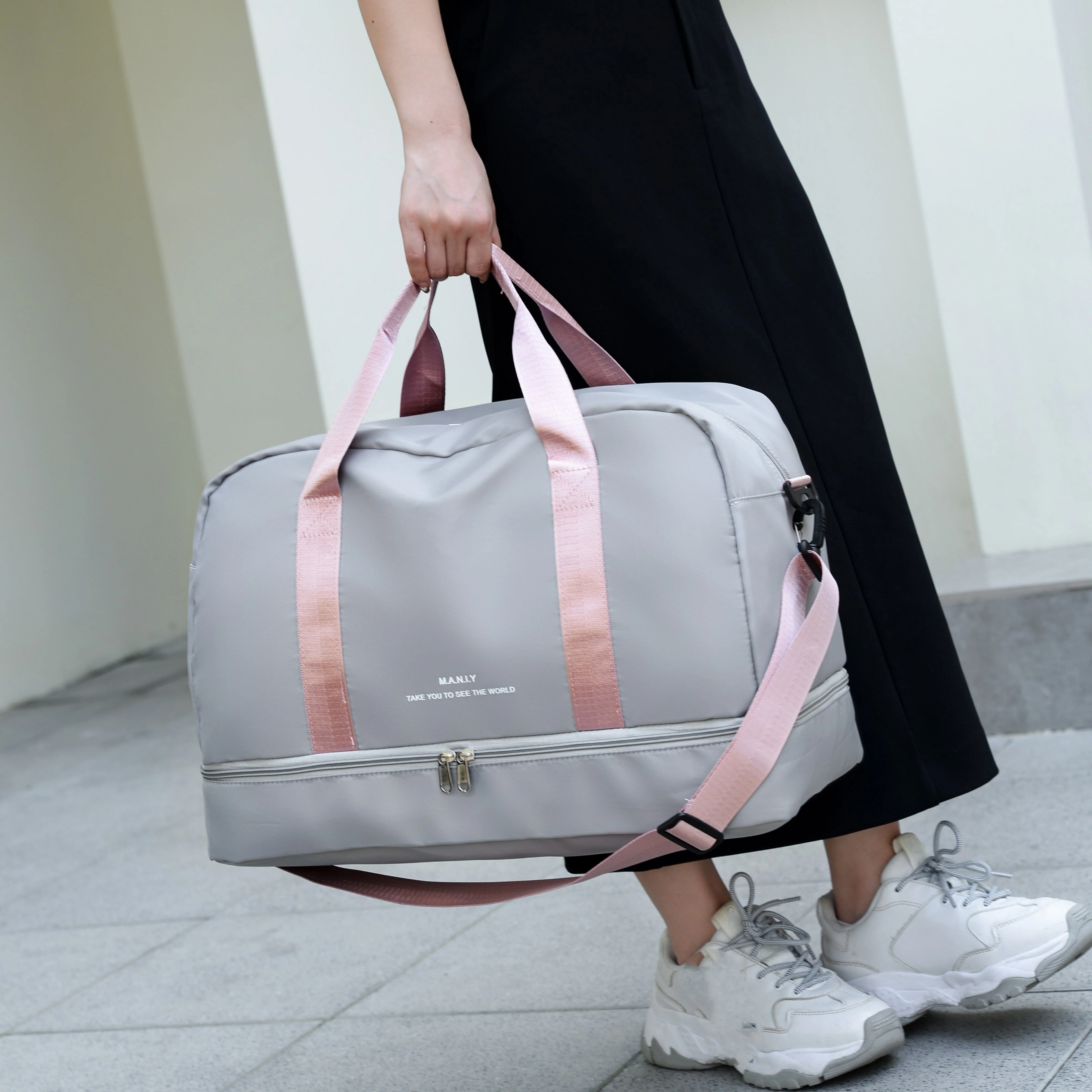 Geräumige Unisex-Reisetasche für Abenteuer aus veganem Leder - Image 4