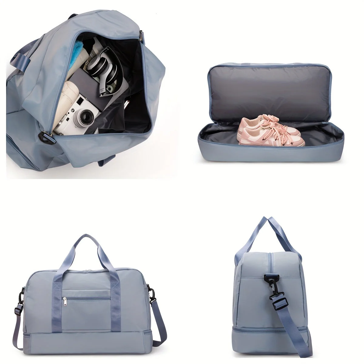 Geräumige Unisex-Reisetasche für Abenteuer aus veganem Leder - Image 8