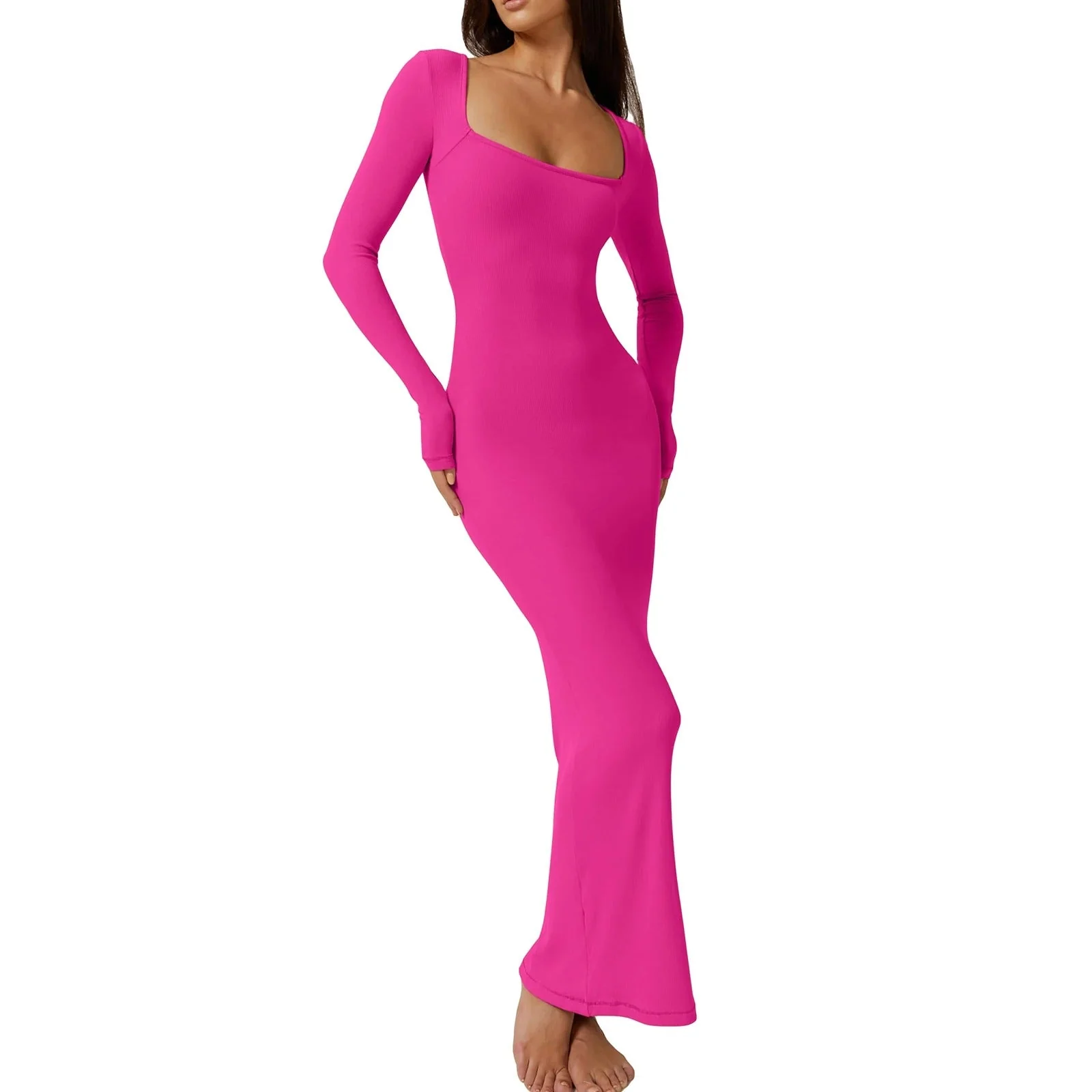 Geripptes Bodycon-Kleid für Damen - Image 10