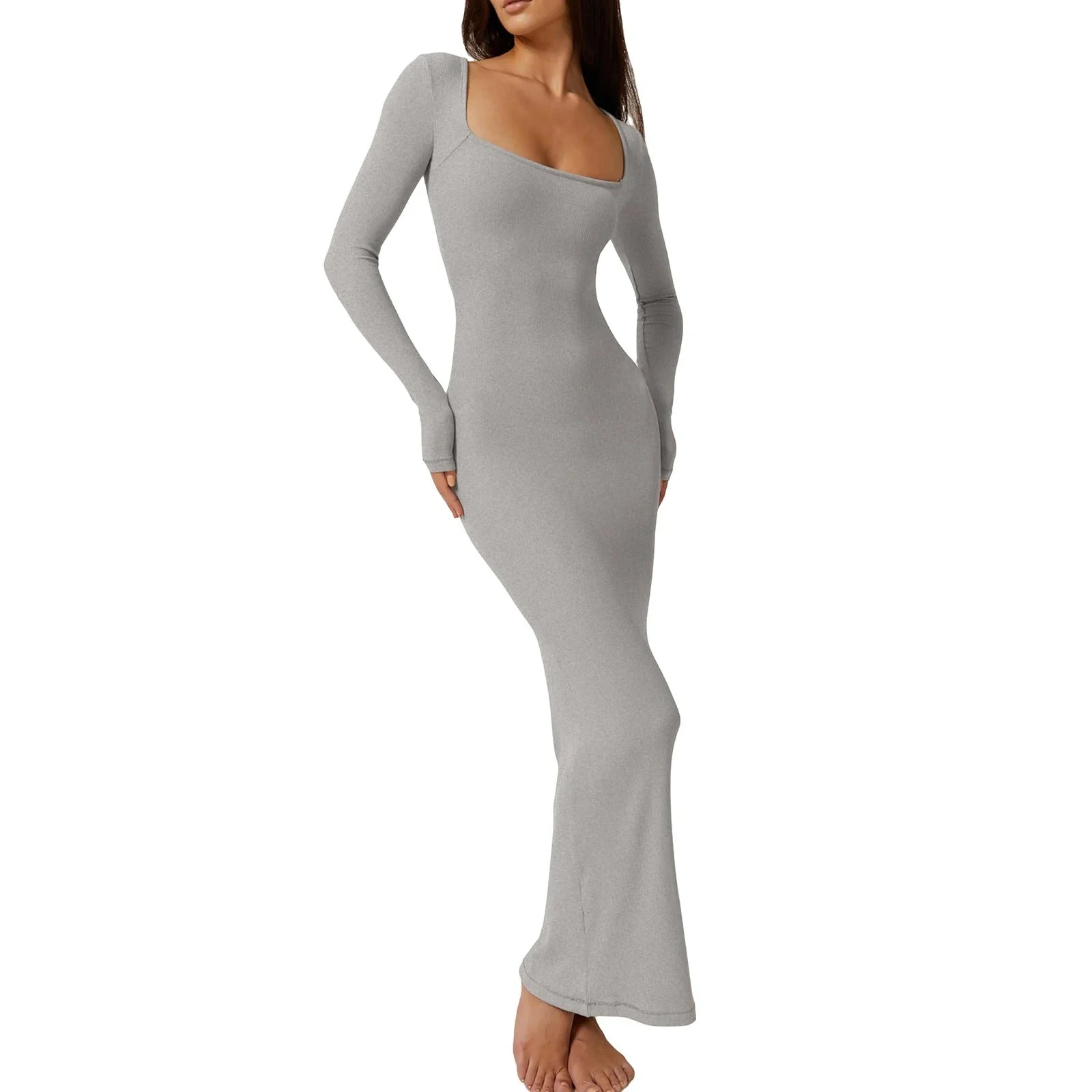 Geripptes Bodycon-Kleid für Damen - Image 7