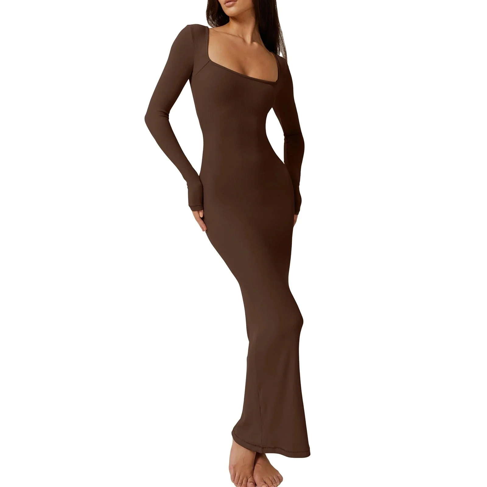 Geripptes Bodycon-Kleid für Damen - Image 9