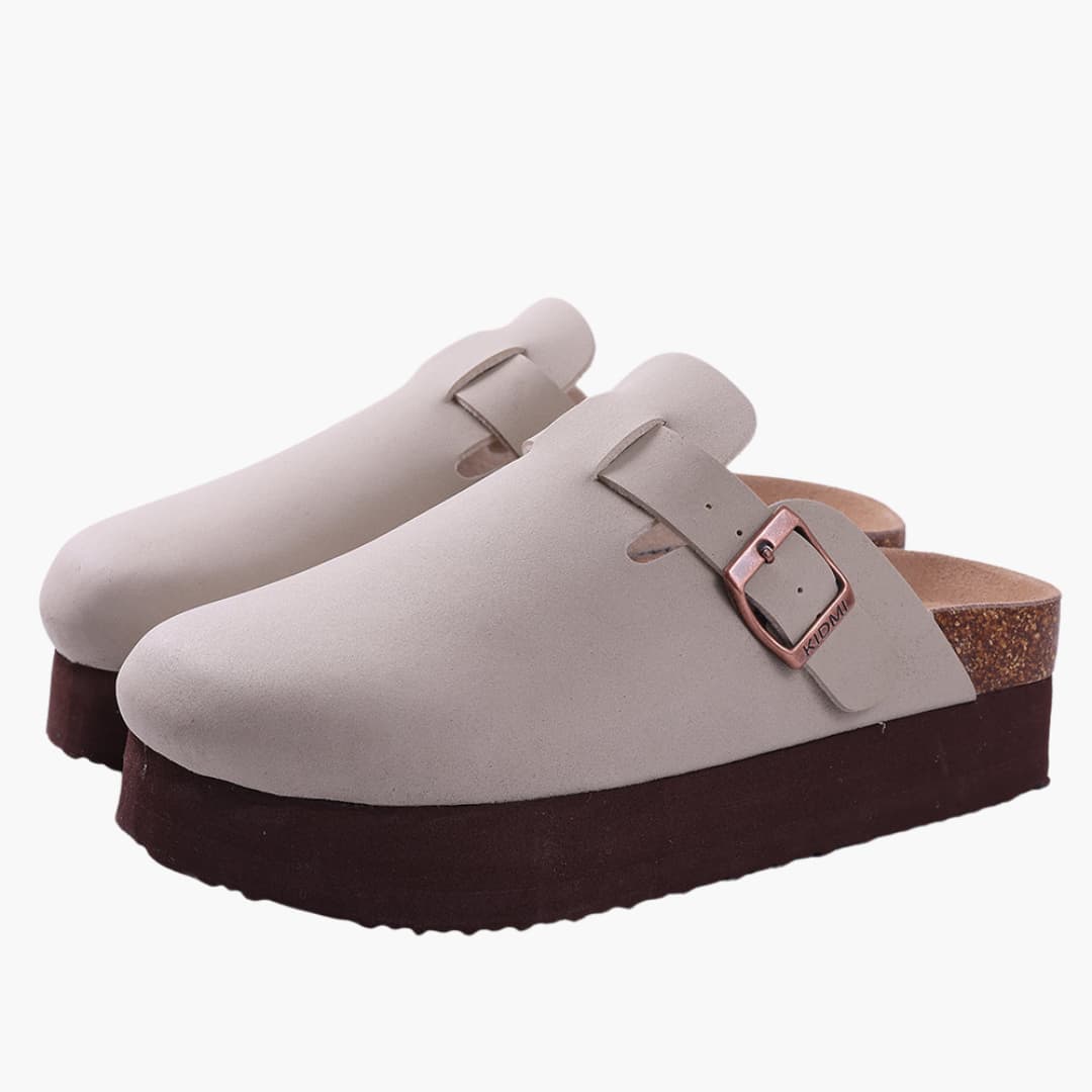 Geschlossene Clogs - Damen Komfort mit Riemen und Fußbett - Image 2