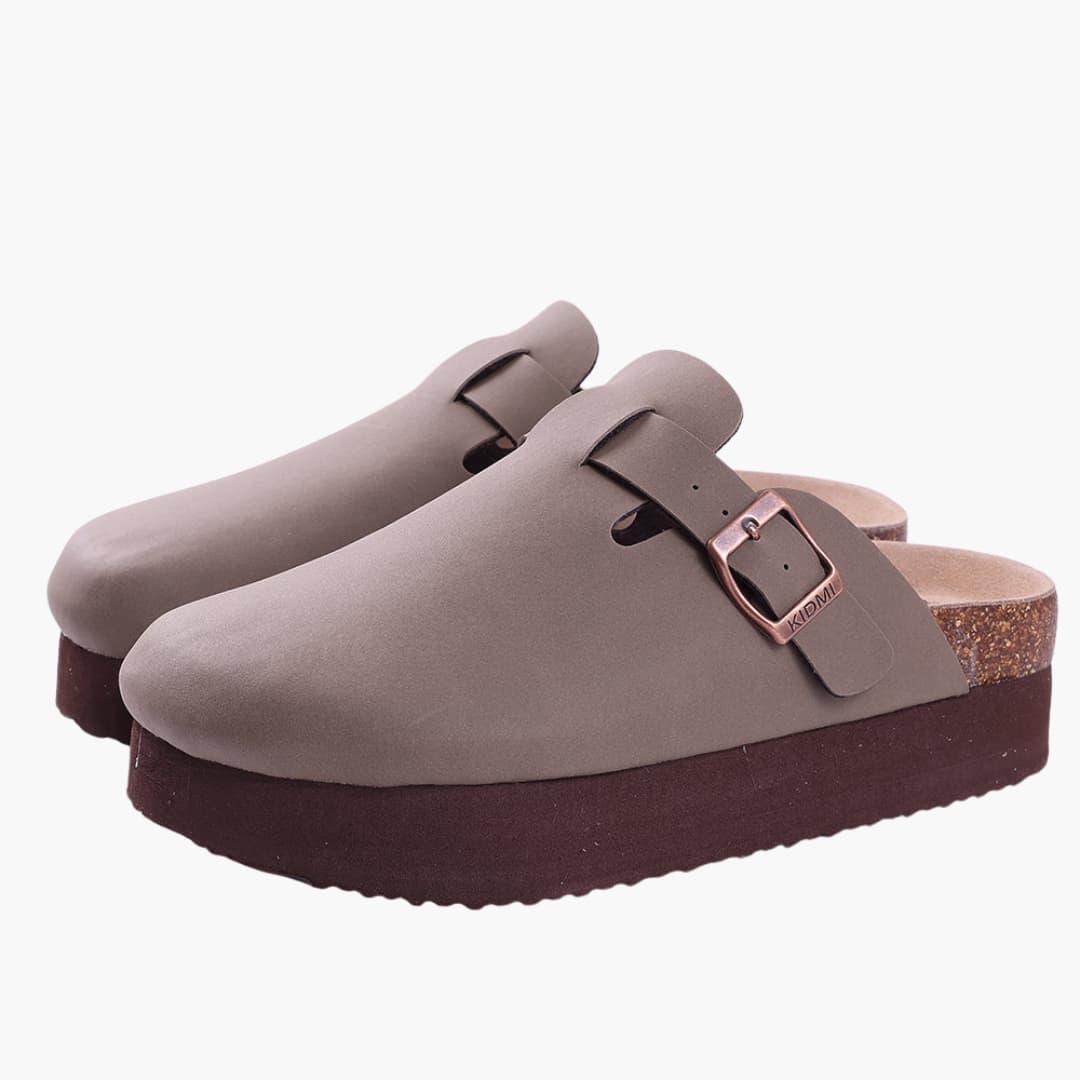 Geschlossene Clogs - Damen Komfort mit Riemen und Fußbett - Image 4