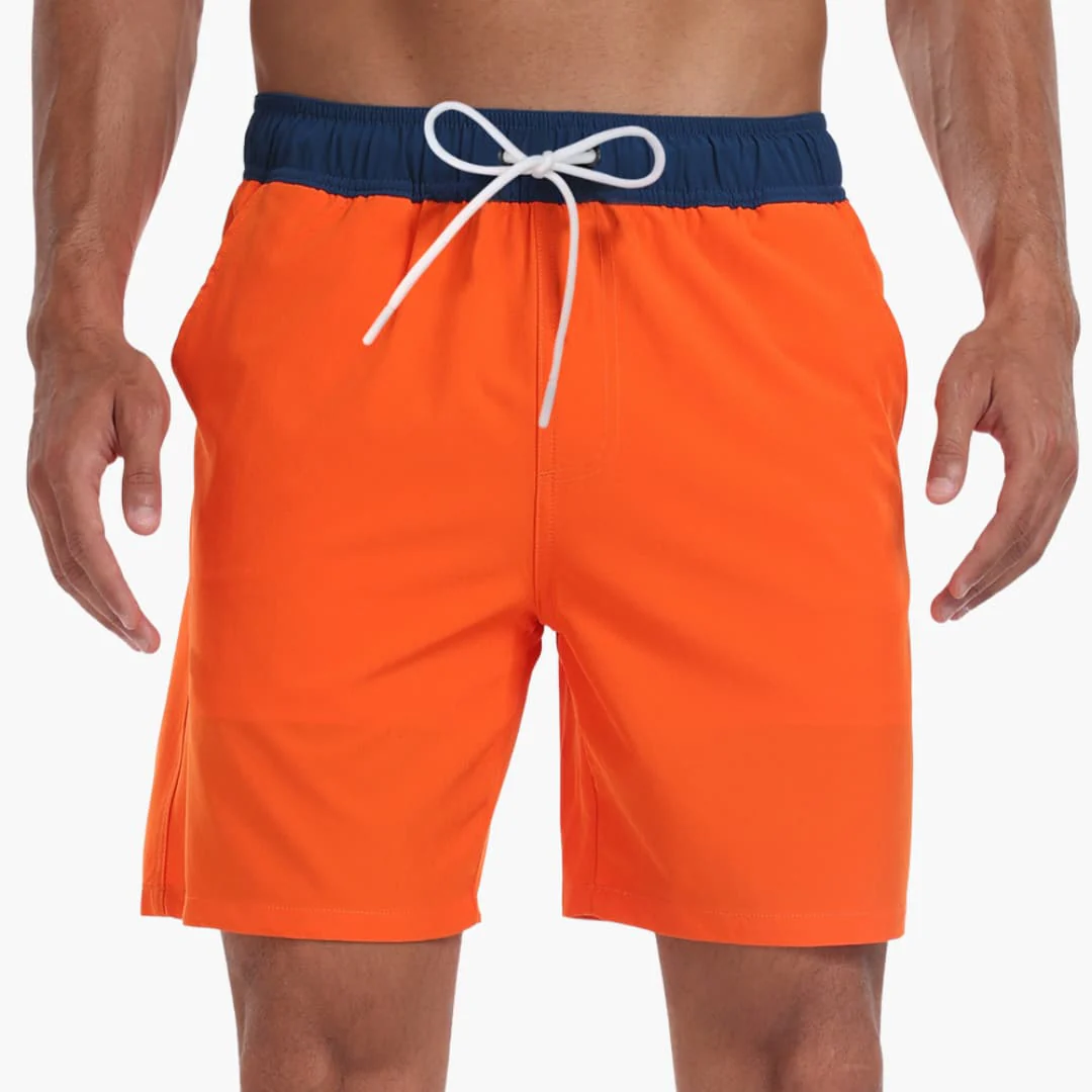 Gestreifte Herren-Badeshorts - mit Kordelzug und Taschen - Image 5