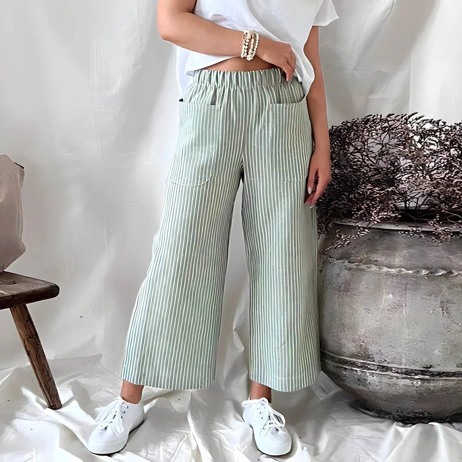 Gestreifte Hosen für Damen - Image 10