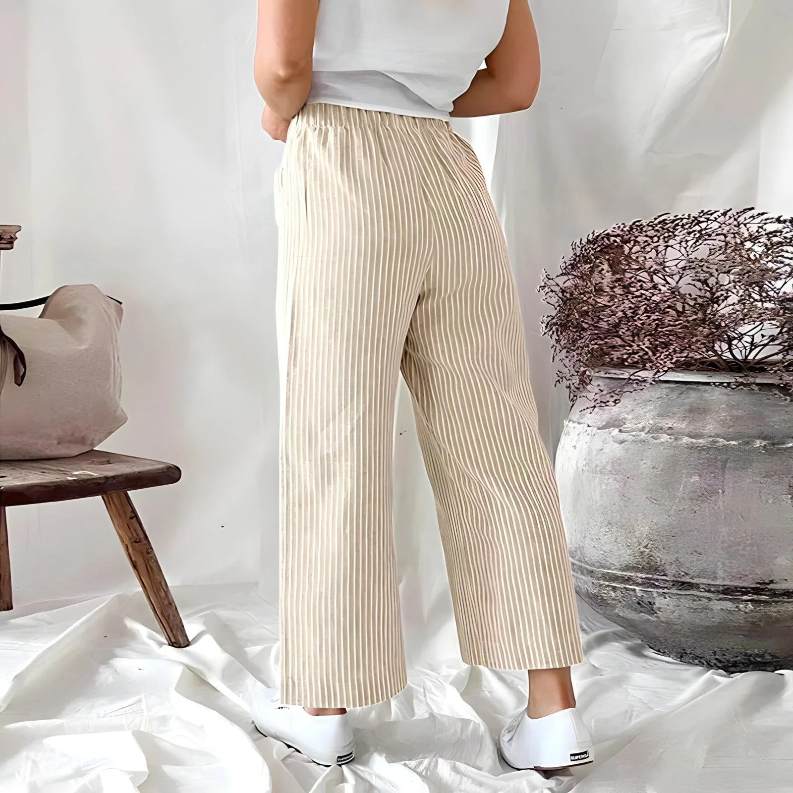 Gestreifte Hosen für Damen - Image 2