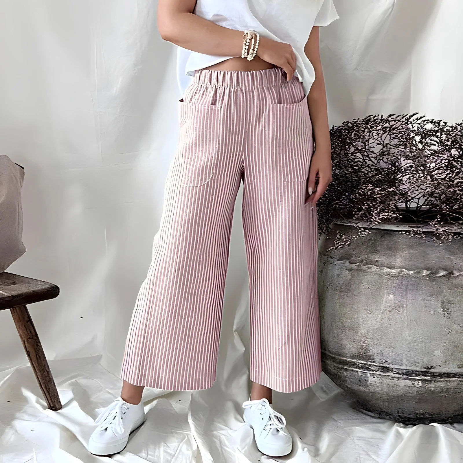 Gestreifte Hosen für Damen - Image 9