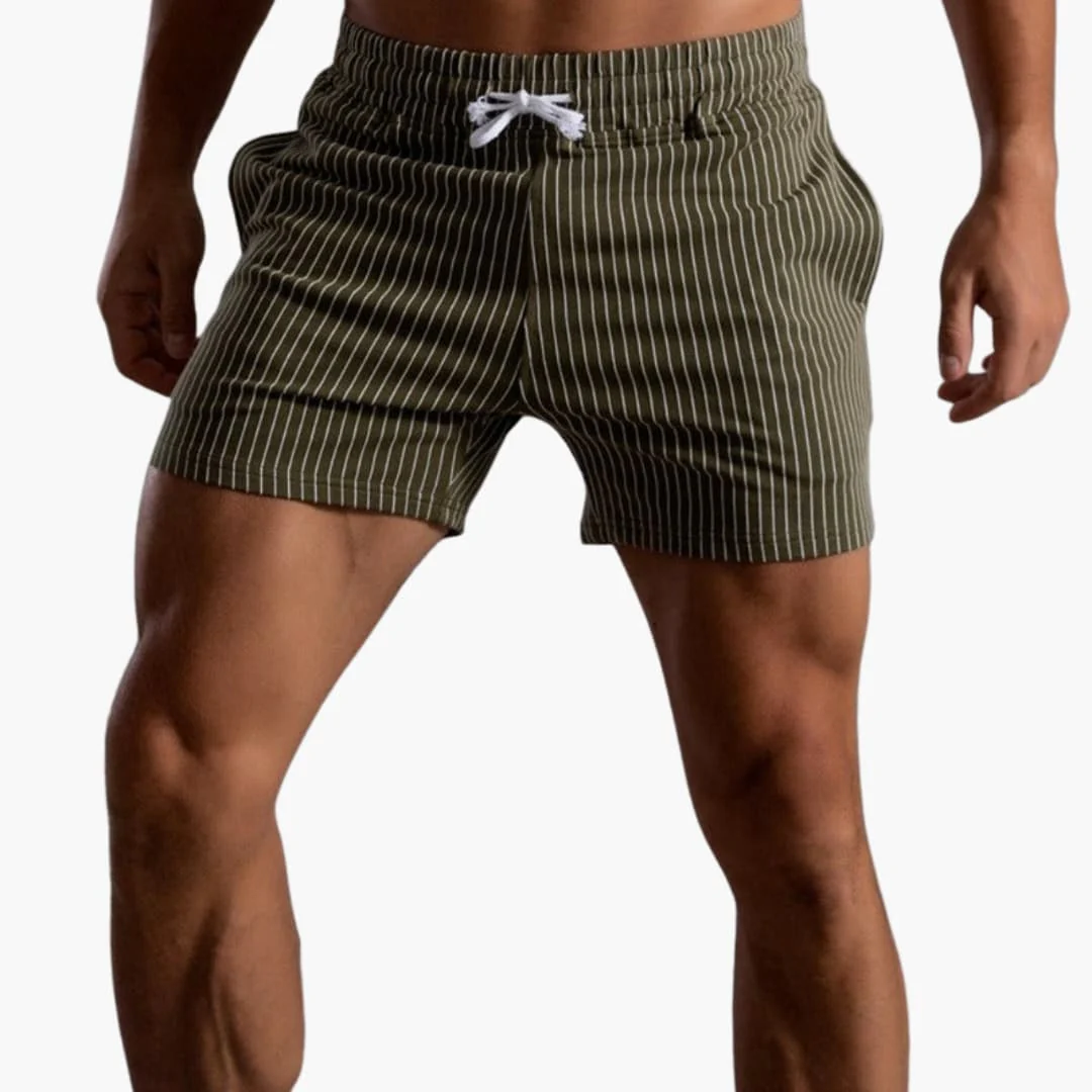 Gestreifte Shorts mit Kordelzug - für Herren im Sommerstil - Image 5