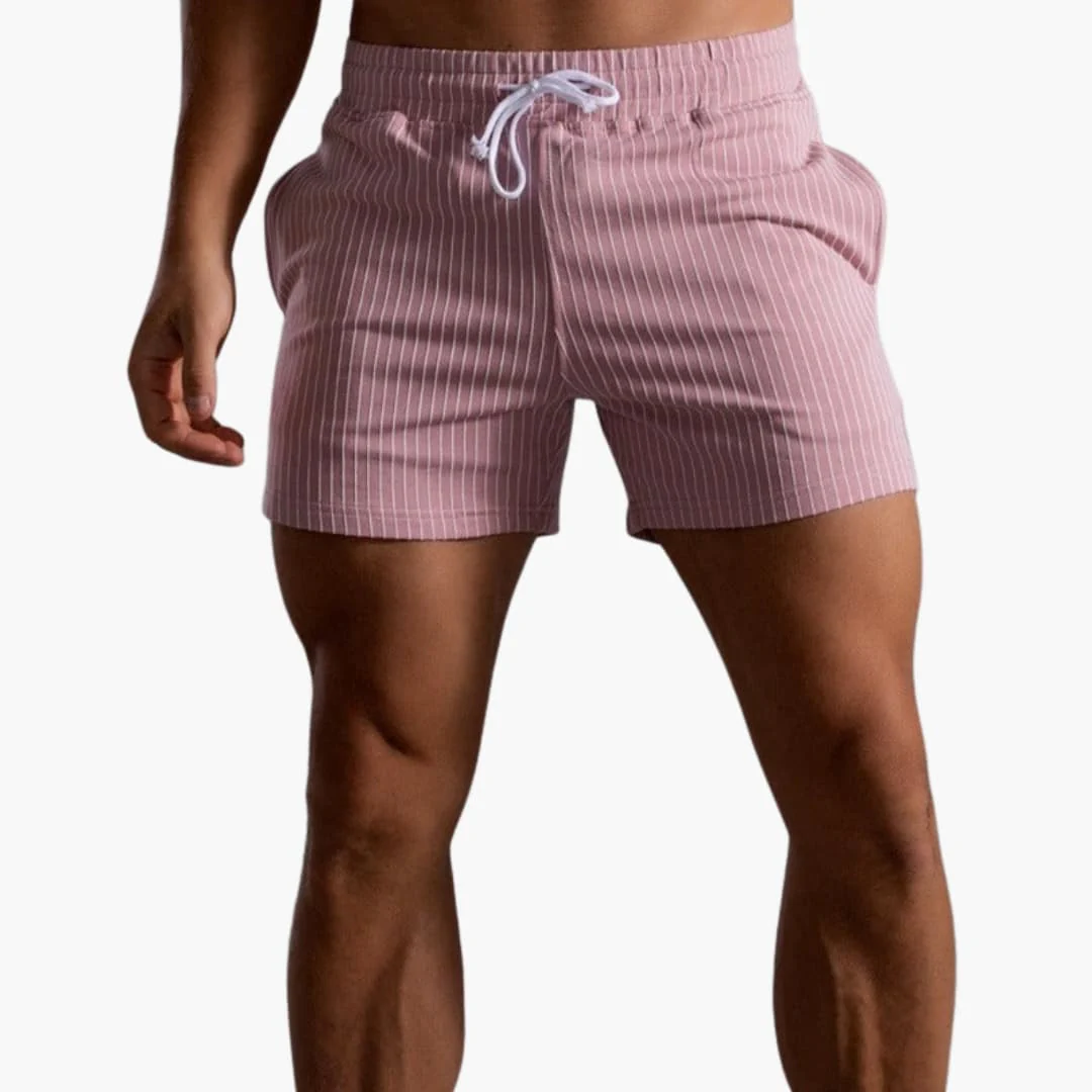 Gestreifte Shorts mit Kordelzug - für Herren im Sommerstil - Image 9