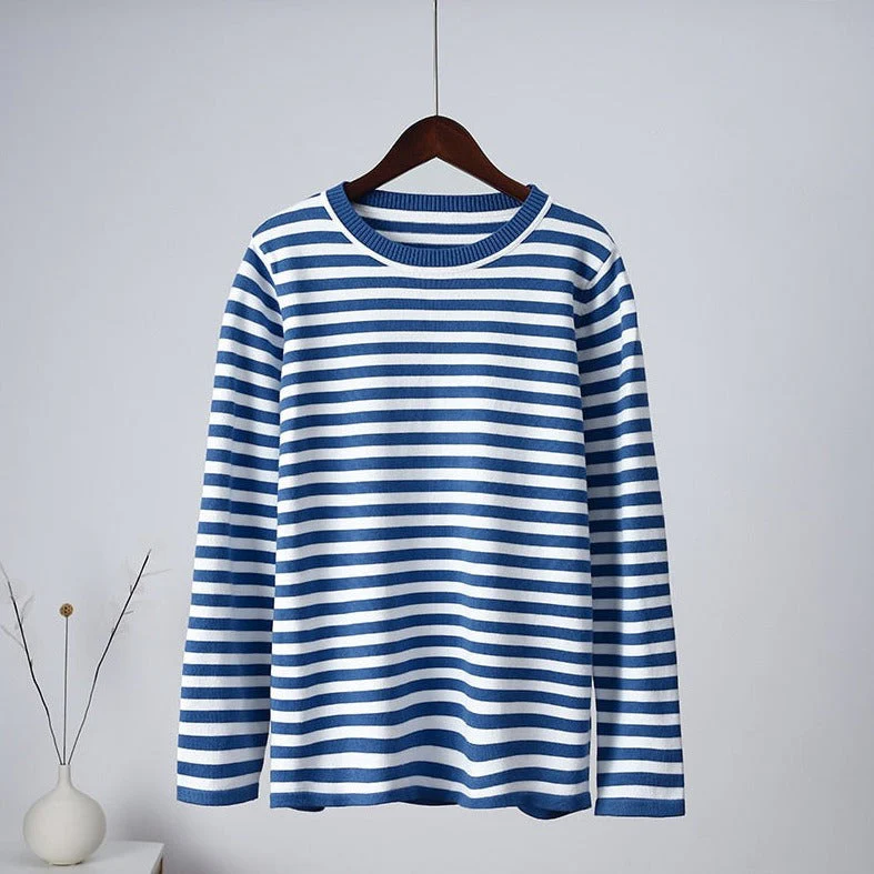 Gestreiftes langärmeliges Top für Damen - Image 7