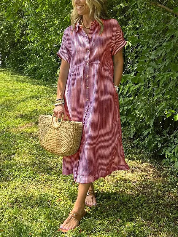 Gestreiftes Langarmhemd für Damen – Elegantes und Luftiges Design - Image 4